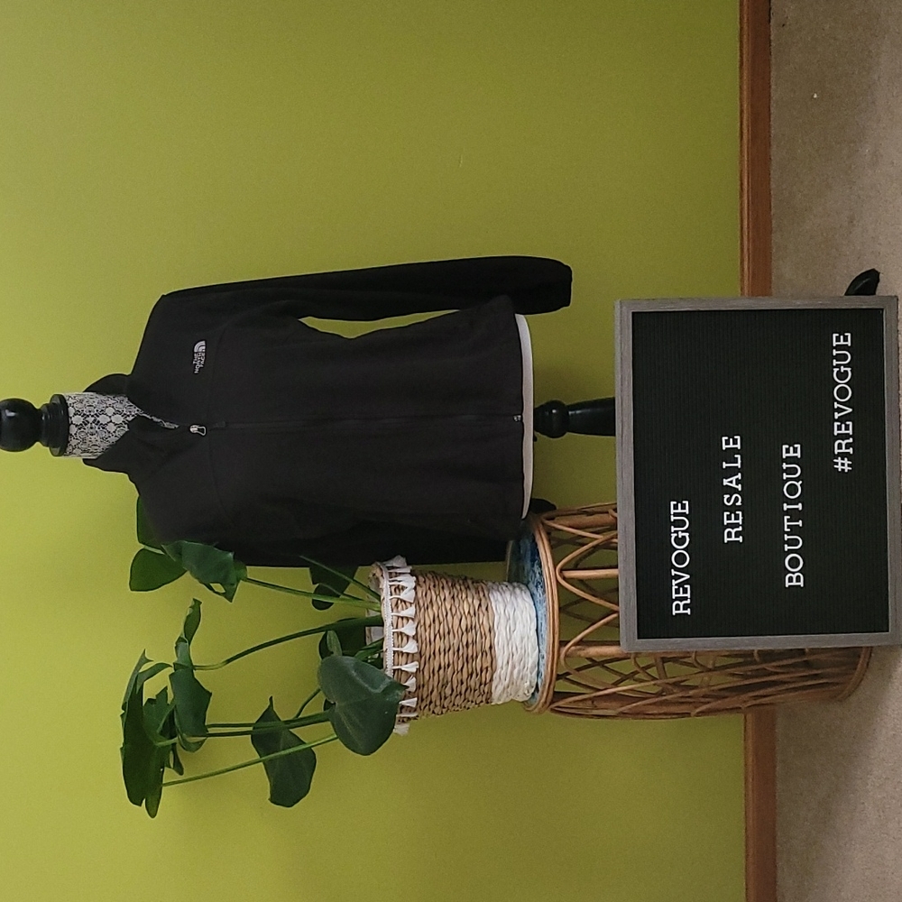 Northface Basic Black Zip Up Sweatshirt. - image 1